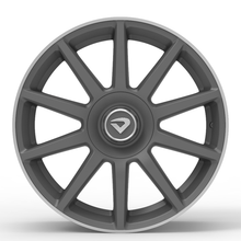 Roda Volcano DAIMLER Aro 17" tala 7" - Grafite Fosco Diamantado