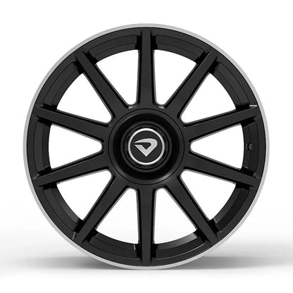 Roda Volcano DAIMLER Aro 17" tala 7" - Preto Diamantado