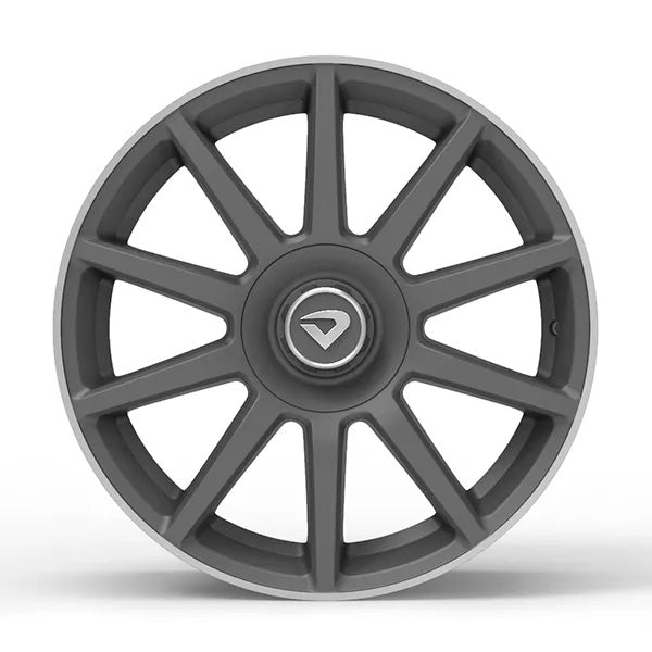 Roda Volcano DAIMLER Aro 18" tala 6" - Grafite Fosco Diamantado
