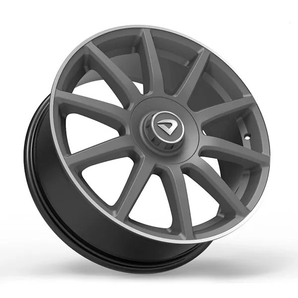 Roda Volcano DAIMLER Aro 18" tala 6" - Grafite Fosco Diamantado