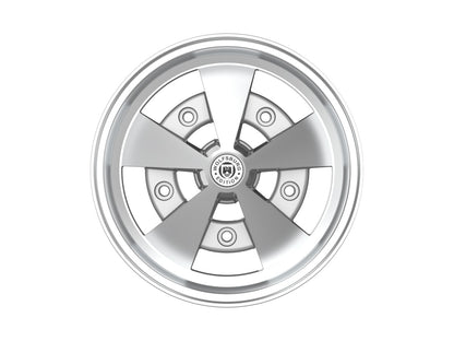 Roda Volcano ESCARABAJO Aro 15" tala 6" Prata Brilhante Diamantado Fusca Kombi Brasília