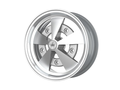 Roda Volcano ESCARABAJO Aro 15" tala 6" Prata Brilhante Diamantado Fusca Kombi Brasília