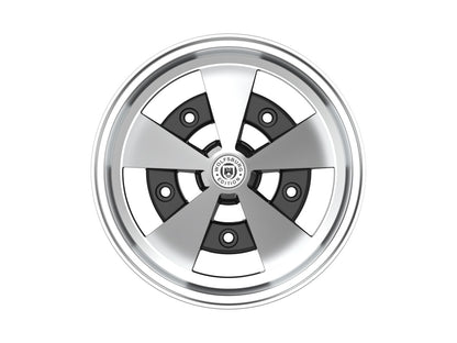 Roda Volcano ESCARABAJO Aro 15" tala 6" Preto Diamantado Fusca Kombi Brasília
