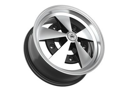 Roda Volcano ESCARABAJO Aro 15" tala 6" Preto Diamantado Fusca Kombi Brasília