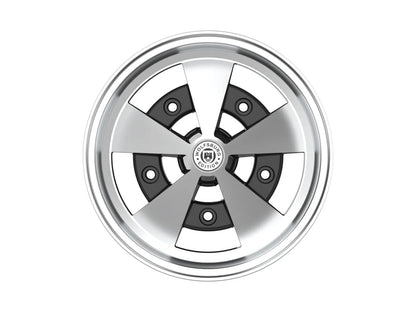Roda Volcano ESCARABAJO Aro 15" tala 8" Preto Diamantado Fusca Kombi Brasília