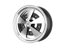 Roda Volcano ESCARABAJO Aro 15" tala 8" Preto Diamantado Fusca Kombi Brasília