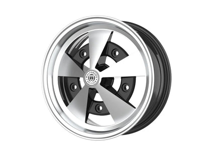 Roda Volcano ESCARABAJO Aro 15" tala 8" Preto Diamantado Fusca Kombi Brasília