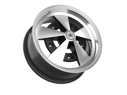 Roda Volcano ESCARABAJO Aro 15" tala 8" Preto Diamantado Fusca Kombi Brasília