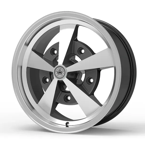 Roda Volcano ESCARABAJO Aro 17" tala 6" Grafite brilhante diamantado