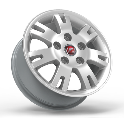 Roda Volcano EUROPA DUCATO Aro 16" tala 7" Prata diamantado