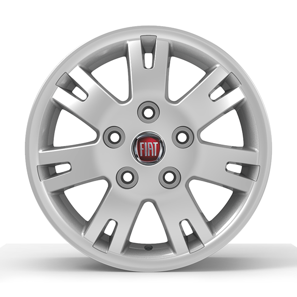 Roda Volcano EUROPA DUCATO Aro 16" tala 7" Prata diamantado