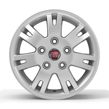 Roda Volcano EUROPA DUCATO Aro 16" tala 7" Prata diamantado