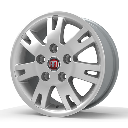Roda Volcano EUROPA DUCATO Aro 16" tala 7" Prata diamantado