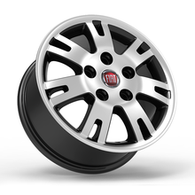 Roda Volcano EUROPA DUCATO Aro 16" tala 7" Preto Diamantado