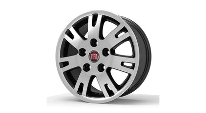 Roda Volcano EUROPA DUCATO Aro 16" tala 7" Preto Diamantado Furação 5x120mm Et66 Cubo 78,5