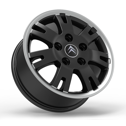 Roda Volcano EUROPA JUMPER Aro 16" tala 7" Preto com Borda Diamantada