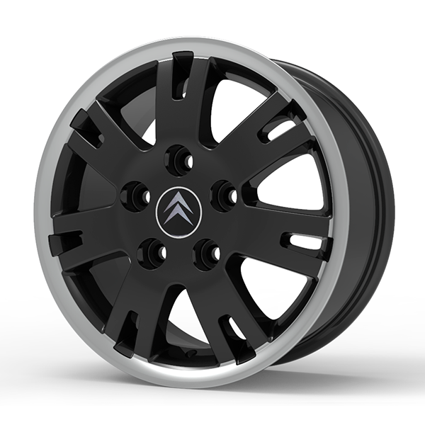 Roda Volcano EUROPA JUMPER Aro 16" tala 7" Preto com Borda Diamantada