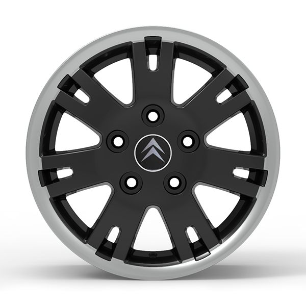 Roda Volcano EUROPA JUMPER Aro 16" tala 7" Preto com Borda Diamantada