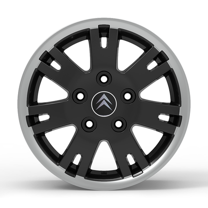 Roda Volcano EUROPA JUMPER Aro 16" tala 7" Preto com Borda Diamantada