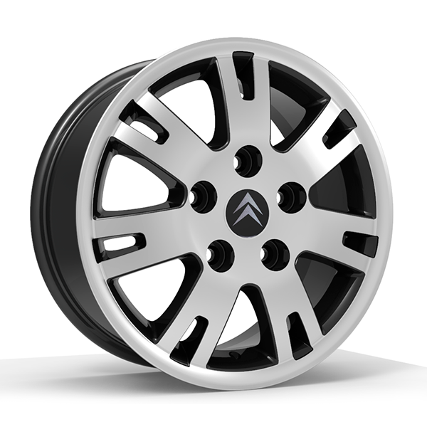 Roda Volcano EUROPA JUMPER Aro 16" tala 7" Preto Diamantado