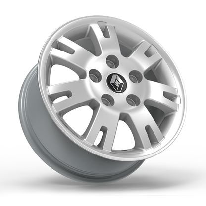 Roda Volcano EUROPA MASTER Aro 16" tala 7" Prata diamantado