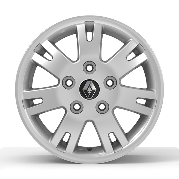 Roda Volcano EUROPA MASTER Aro 16" tala 7" Prata diamantado