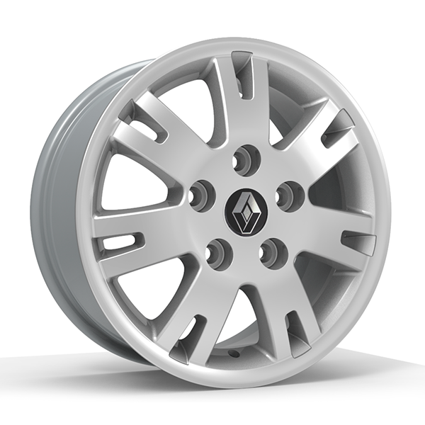 Roda Volcano EUROPA MASTER Aro 16" tala 7" Prata diamantado