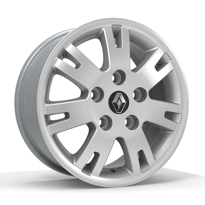Roda Volcano EUROPA MASTER Aro 16" tala 7" Prata diamantado
