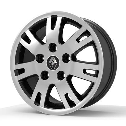 Roda Volcano EUROPA MASTER Aro 16" tala 7" Preto Diamantado
