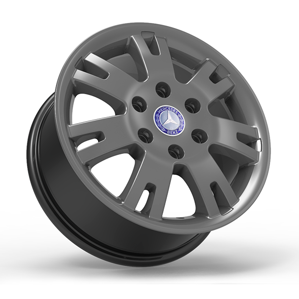 Roda Volcano EUROPA SPRINTER Aro 16" tala 7" Grafite Brilhante