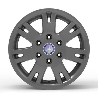 Roda Volcano EUROPA SPRINTER Aro 16" tala 7" Grafite Brilhante