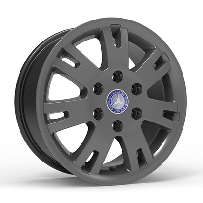 Roda Volcano EUROPA SPRINTER Aro 16" tala 7" Grafite Brilhante
