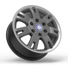 Roda Volcano EUROPA SPRINTER Aro 16" tala 7" Grafite brilhante com borda diamantada