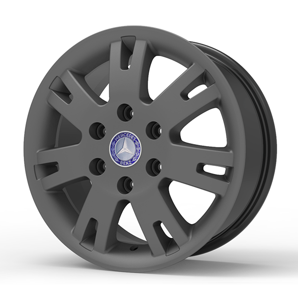 Roda Volcano EUROPA SPRINTER Aro 16" tala 7" Grafite Fosco