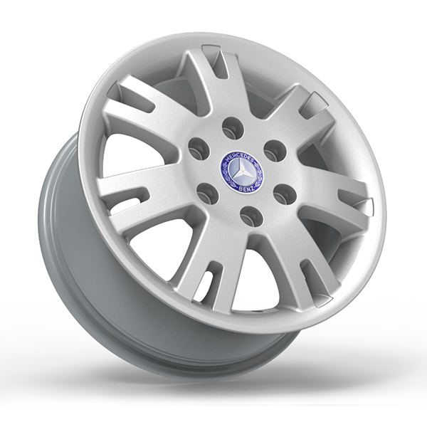 Roda Volcano EUROPA SPRINTER Aro 16" tala 7" Prata