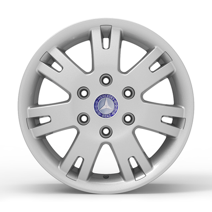 Roda Volcano EUROPA SPRINTER Aro 16" tala 7" Prata