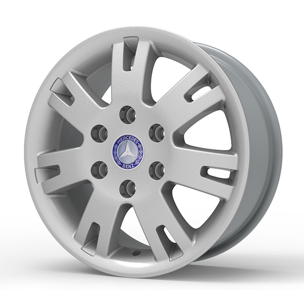 Roda Volcano EUROPA SPRINTER Aro 16" tala 7" Prata