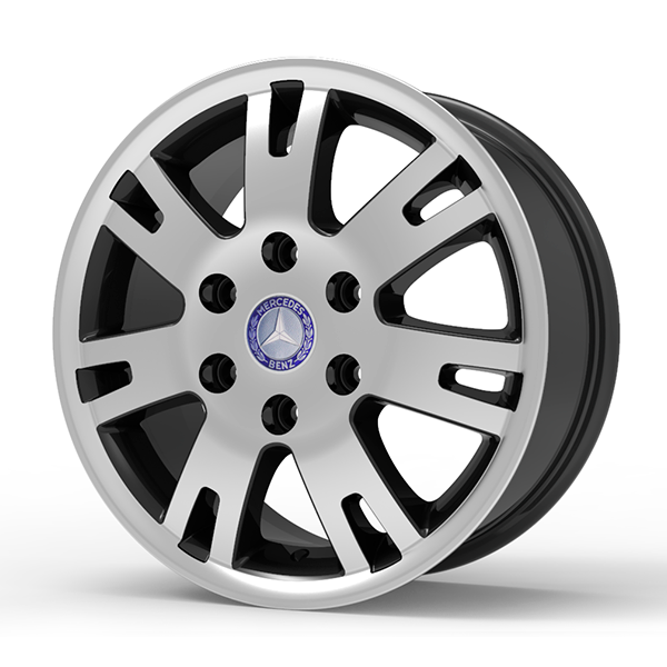 Roda Volcano EUROPA SPRINTER Aro 16" tala 7" Preto Diamantado