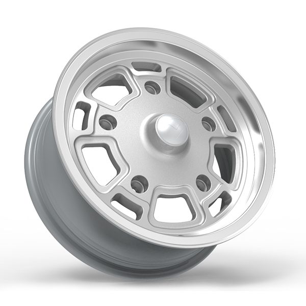 Roda Volcano GERMANY Aro 15" tala 6" Prata diamantado