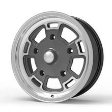 Roda Volcano GERMANY Aro 17" tala 6" Grafite brilhante diamantado