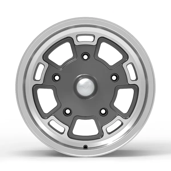 Roda Volcano GERMANY Aro 17" tala 6" Grafite brilhante diamantado