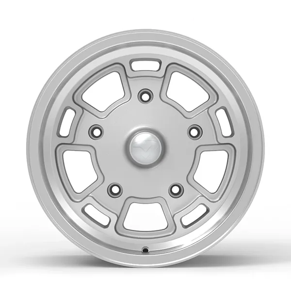 Roda Volcano GERMANY Aro 17" tala 6" Prata diamantado