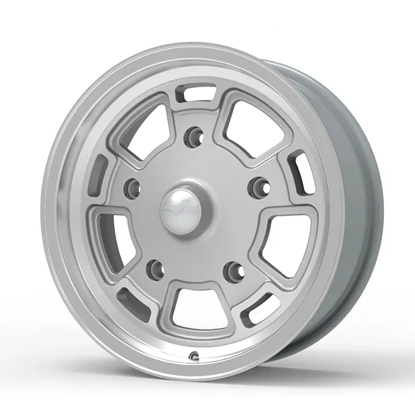 Roda Volcano GERMANY Aro 17" tala 6" Prata diamantado