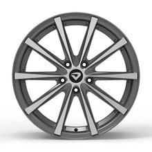Roda Volcano MÔNACO Aro 18" tala 7" Grafite brilhante diamantado