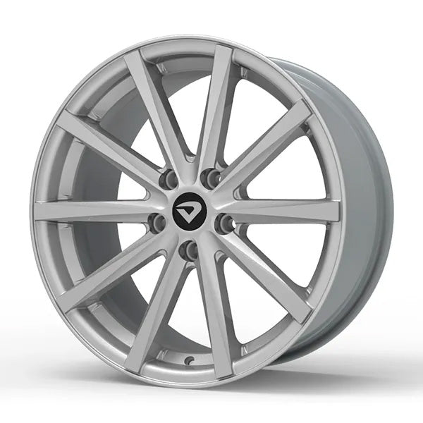 Roda Volcano MÔNACO Aro 18" tala 7" Prata diamantado