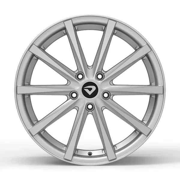 Roda Volcano MÔNACO Aro 18" tala 7" Prata diamantado