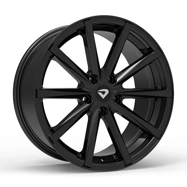 Roda Volcano MÔNACO Aro 18" tala 7" Preto Brilhante