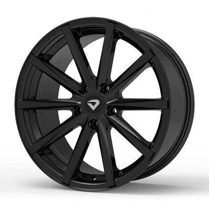 Roda Volcano MÔNACO Aro 18" tala 7" Preto Brilhante