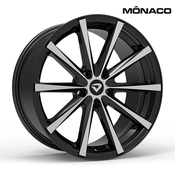 Roda Volcano MÔNACO Aro 18" tala 7" Preto Diamantado