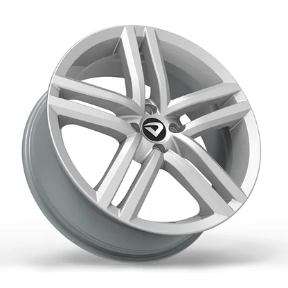 Roda Volcano NEW STRONG Aro 17"x6" Prata + Brindes